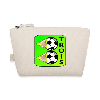 Trois Football - 3ème anniversaire Enfants - Trousse biologique - nature - Devant