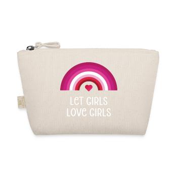 LGBT Pride Month - Let Girls Love Girls - Organic Pouch - nature - Front