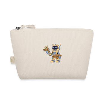 Robot eats pizza - Organic Pouch - nature - Front