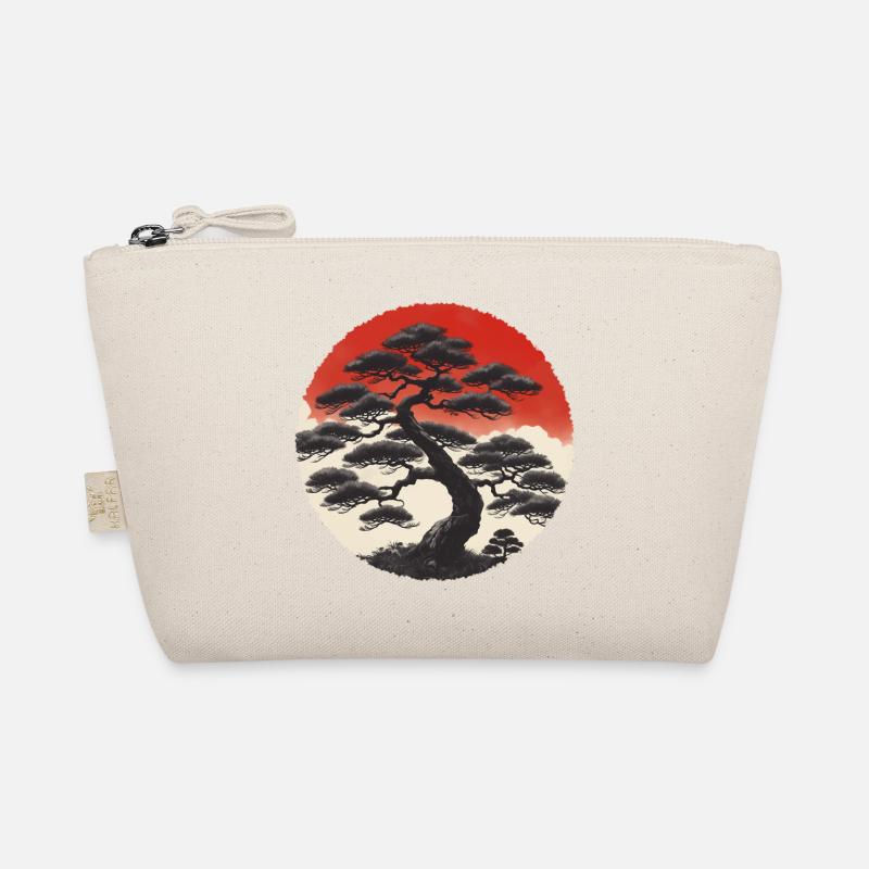 Asiatische Landschaft Bio-Täschchen