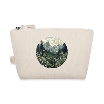 Boho, Blumen, Berge, Landschaft, Natur, Bäume - Bio-Täschchen - Natur - Vorne