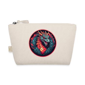 Fire Dragon Dragon Portrait for Dragon Fans Dragon - Organic Pouch - nature - Front