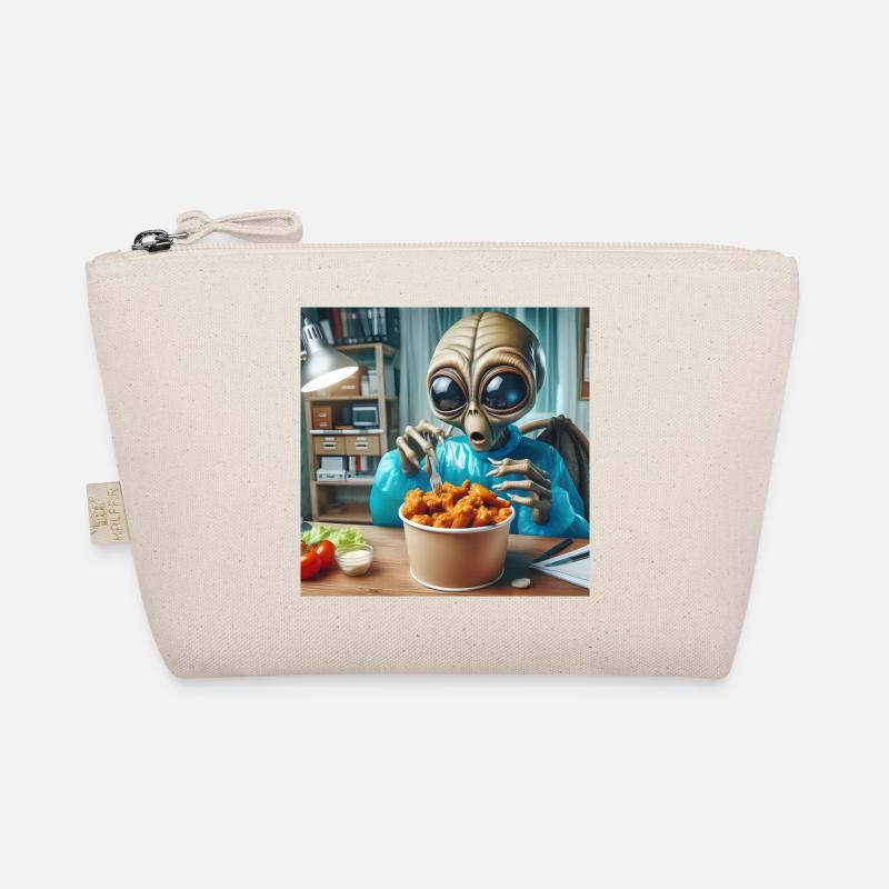 Alien découvre de délicieuses ailes de poulet Trousse biologique