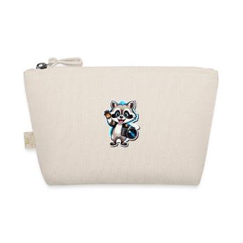 Raccoon Explorer - Organic Pouch - nature - Front