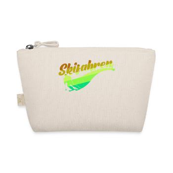 Schifahren Winter Skifahrer Wintersport Skiurlaub - Bio-Täschchen - Natur - Vorne