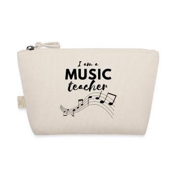I am a MUSIC Teacher Collection - Organic Pouch - nature - Front