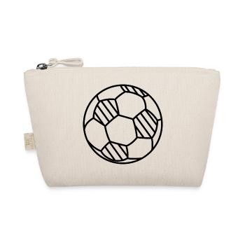 Soccer Minimal Lines Logo Player Club Team - Organic Pouch - nature - Front