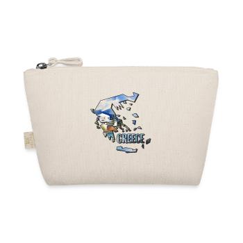 Watercolor Map Greece - Organic Pouch - nature - Front