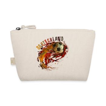 Deutschland Fussball Retro Design Vintage - Bio-Täschchen - Natur - Vorne