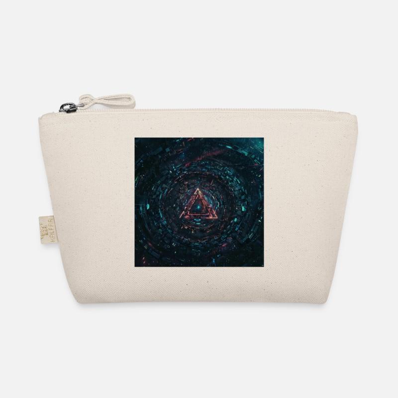 Abstraktes Dreieck Bio-Täschchen