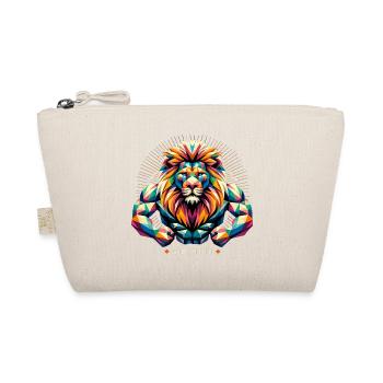 Lion Géométrie géométrique Force Muscles Cadeau - Trousse biologique - nature - Devant