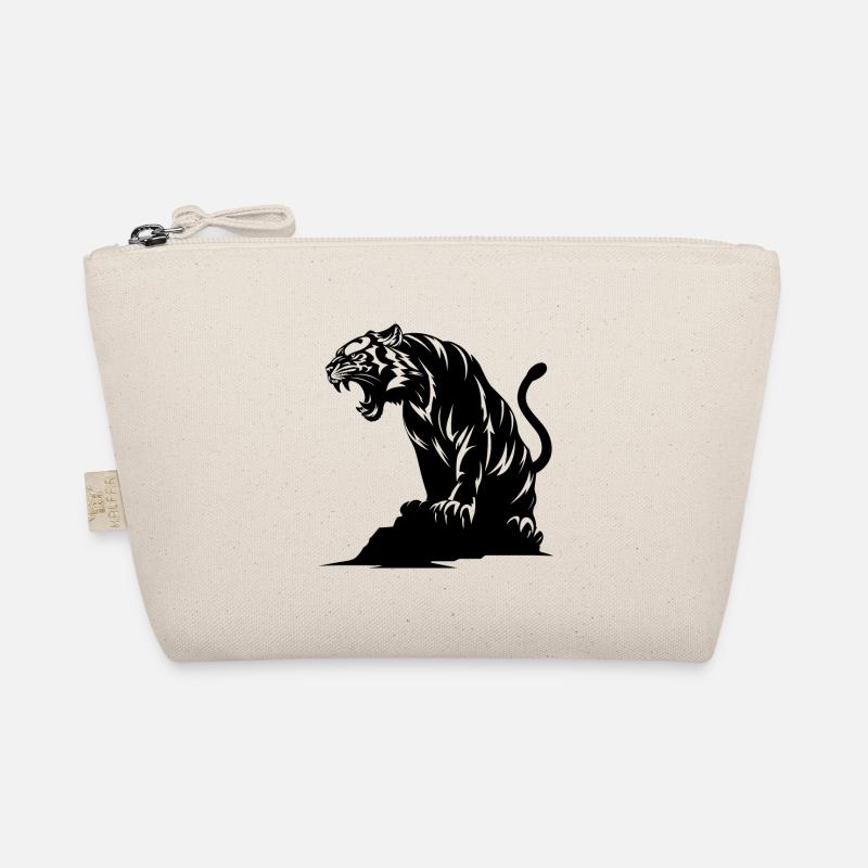 Tiger on a Rock - Bio-Täschchen - Natur