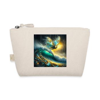 Mythical butterfly on luminescent wave - Organic Pouch - nature - Front