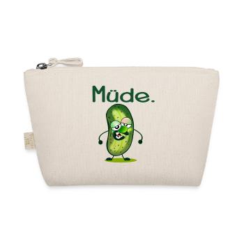 MÜDE SEIN - MÜDIGKEIT - GURKE - Bio-Täschchen - Natur - Vorne