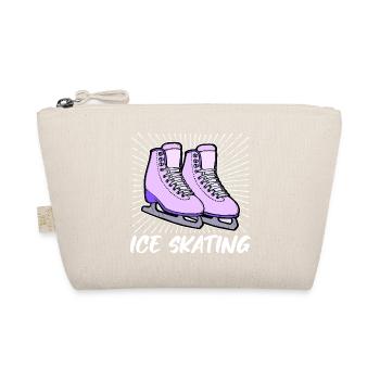 Eislaufen Eishockey Snowboard Wintersport Eis - Bio-Täschchen - Natur - Vorne