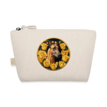 Dogue Français imposant parmi des roses jaunes - Trousse biologique - nature - Devant