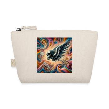 Skull with wings (colorful) - Organic Pouch - nature - Front