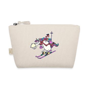 Ice Hockey Winter Sports Skiing Winter Skiers - Organic Pouch - nature - Front
