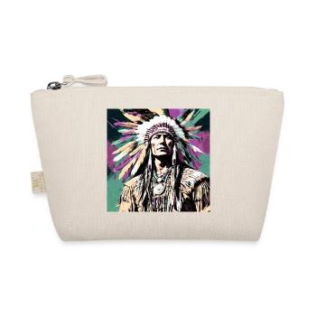 winnetou,indianer,illustration,graffiti,bunt,beige - Bio-Täschchen - Natur - Vorne