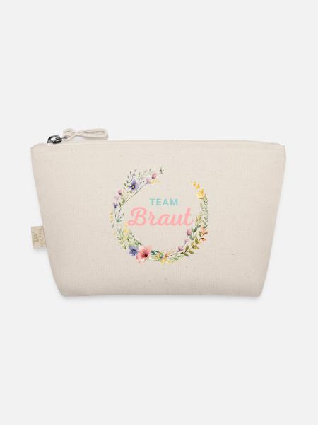 Team Braut! Personalisierbar - Bio-Täschchen - Natur