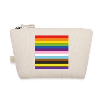 Inklusive Pride-Flaggenstreifen - Bio-Täschchen - Natur - Vorne
