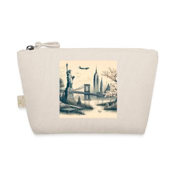 Japan Vintage City New York - Organic Pouch - nature - Front