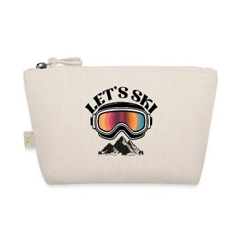 Rétro Let’s Ski - Trousse biologique - nature - Devant