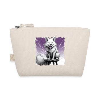 Bande dessinée Fox, riant, assis sur un tabouret | Affiche - Trousse biologique - nature - Devant