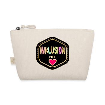 INKLUSION MIT HERZ - Bio-Täschchen - Natur - Vorne