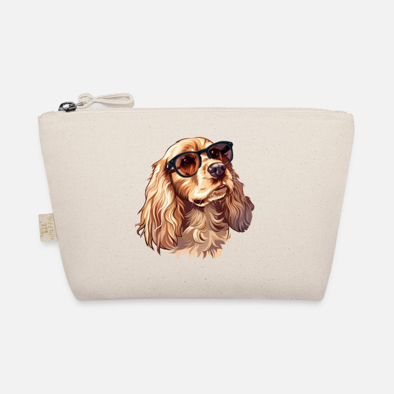 Cocker Spaniel, Hund, Sonnenbrille, Sommer Bio-Täschchen