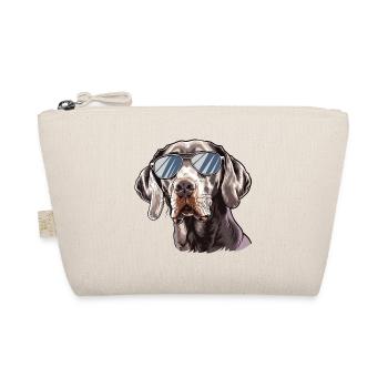 Braque de Weimar, chien, lunettes de soleil, été - Trousse biologique - nature - Devant