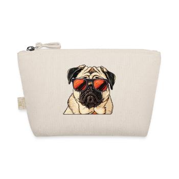 Pug, Pug dog, Dog, Sunglasses, Summer - Organic Pouch - nature - Front
