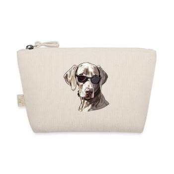 Weimaraner, Hund, Sonnenbrille, Sommer - Bio-Täschchen - Natur - Vorne