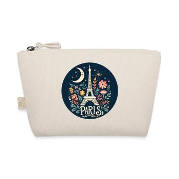 Illustration Florale Paris Étoile et Lune - Trousse biologique - nature - Devant