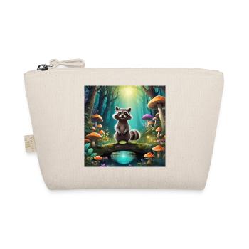 Raccoon in the enchanted forest - Organic Pouch - nature - Front