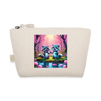 Raccoons in the fairytale forest - Organic Pouch - nature - Front