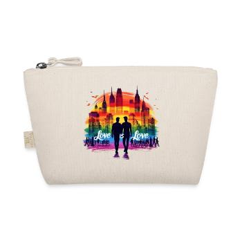 Love is Love: Celebrate Pride and Diversity - Organic Pouch - nature - Front