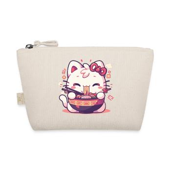 Katze isst Ramen - Bio-Täschchen - Natur - Vorne