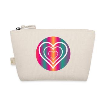COEUR. COUPLE. JUST MARRIED. EVJF. SAINT VALENTIN. - Trousse biologique - nature - Devant