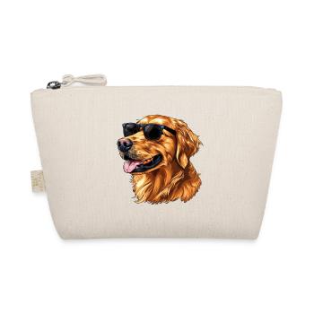 Golden Retriever, Dog, Sunglasses, Summer - Organic Pouch - nature - Front