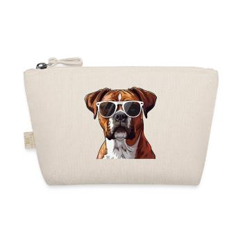 German Boxer, Dog, Sunglasses, Summer - Organic Pouch - nature - Front