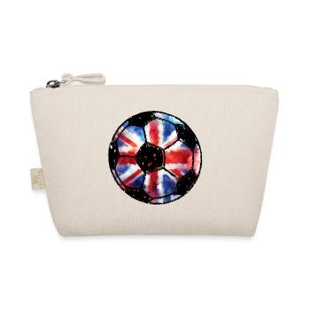Soccer England - Red White Blue - Union Jack - Organic Pouch - nature - Front