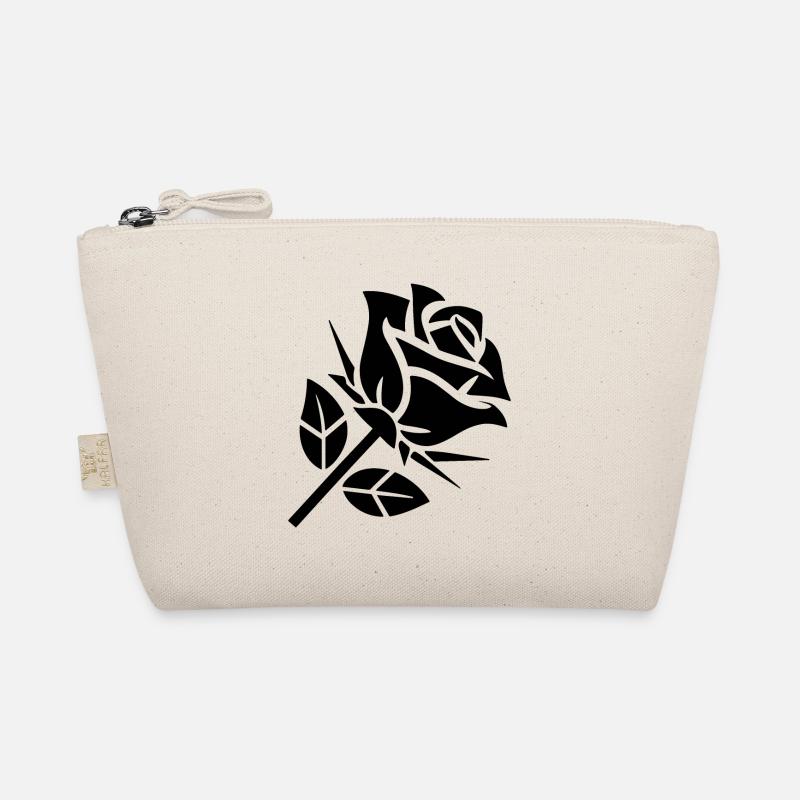 Abstract Rose Minimalist Roses Flowers Organic Pouch