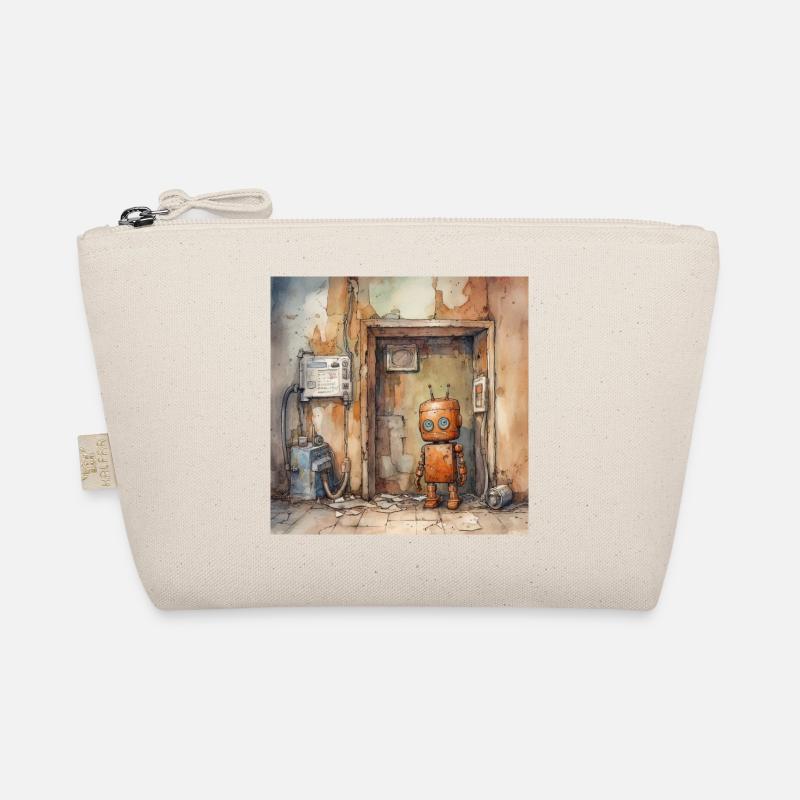 Old rusty abandoned robots Organic Pouch