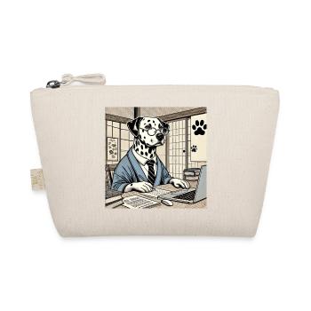 Damlmartiner at the Desk - Ukiyo-e Style - Organic Pouch - nature - Front
