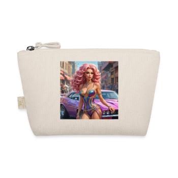 Glamour Showgirl Retro Auto - Bio-Täschchen - Natur - Vorne