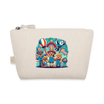 Custom 4th of July Celebration Design - Organic Pouch - nature - Front