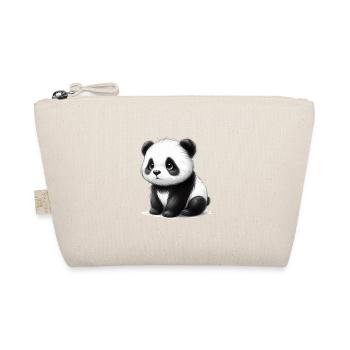 Adorable croquis de panda noir et blanc - Trousse biologique - nature - Devant