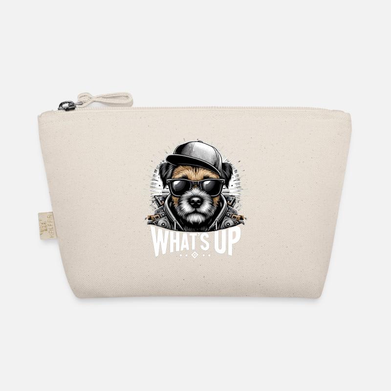 Border Terrier Was geht ab Cappy Geschenk Bio-Täschchen