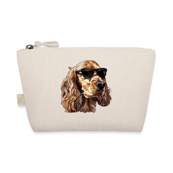 English Cocker Spaniel, Dog, Sunglasses, Summer - Organic Pouch - nature - Front